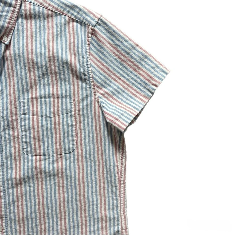 J. Crew Men's Multicolor Striped Button-Down Shirt